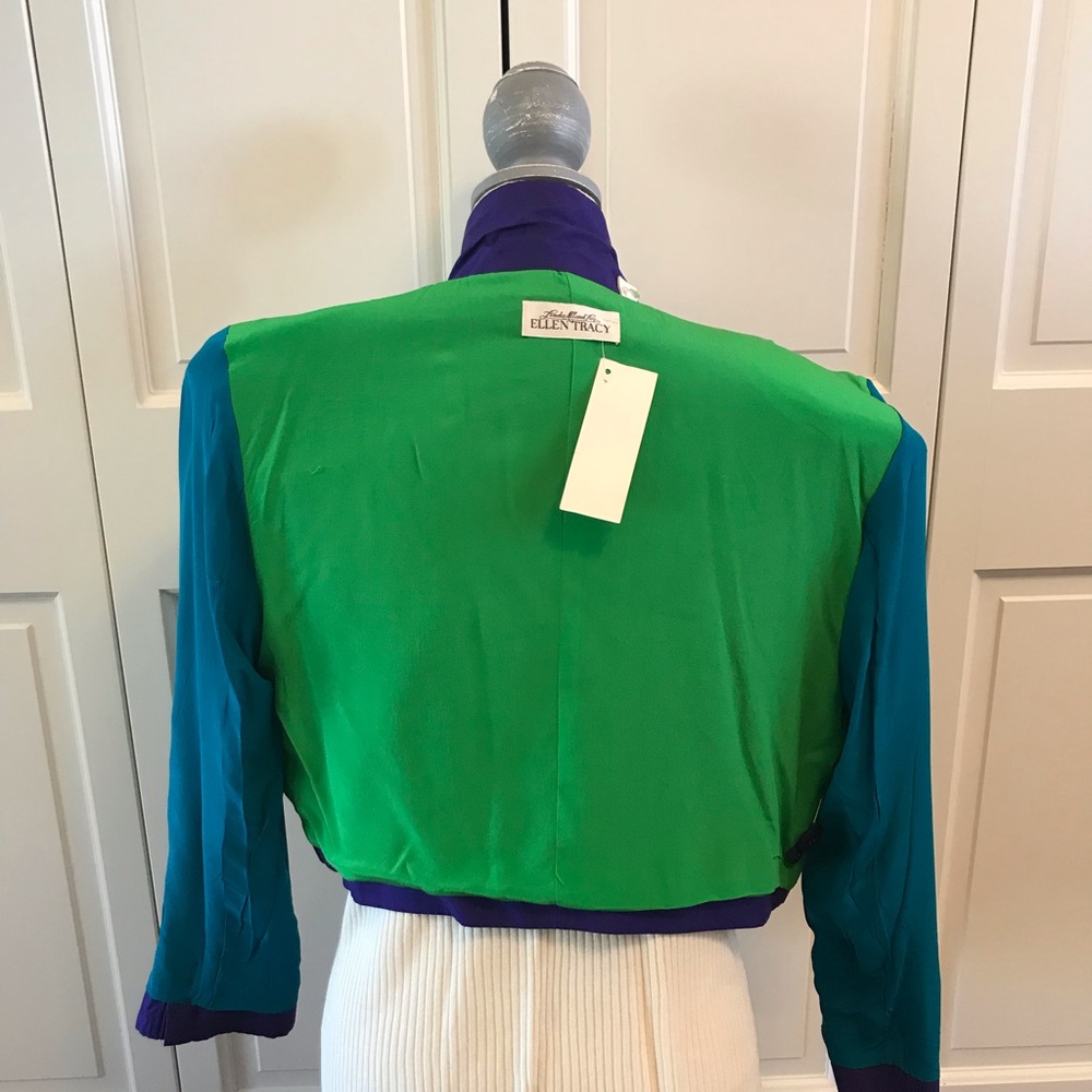 Vintage Ellen Tracy  Silk Jacket (Only) - Picture 5 of 5